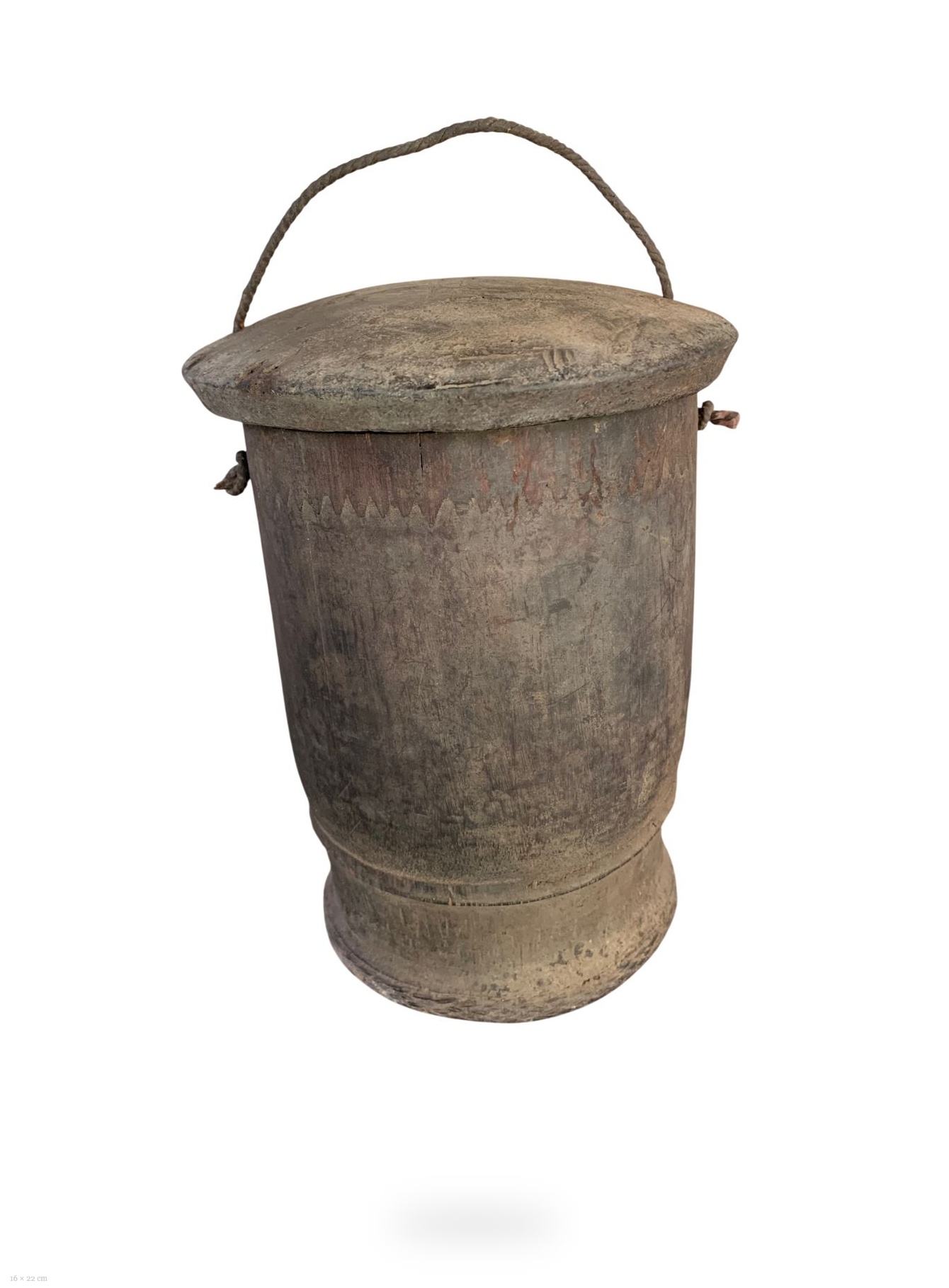 TR-ANO-027_Anonymous_Gumbar__Batak_Salt_Container___16x22cm Batak Salt Container, Early 20th Century - Image 1